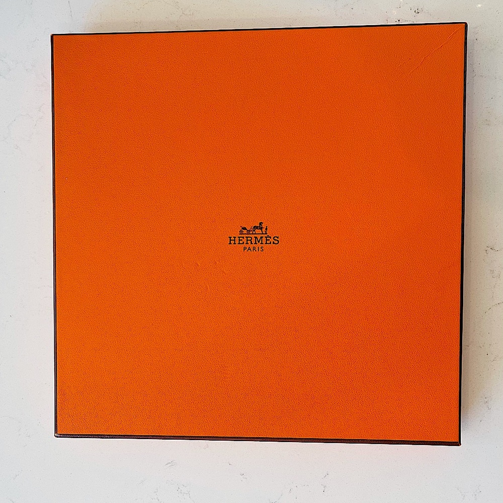 Hermès Orange Paris Rue St. Honore box, Original Hermes Collectible French gift